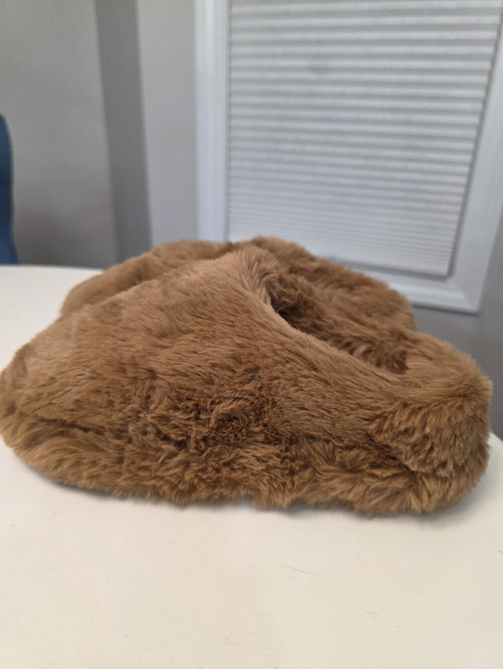 SKIMS Faux Fur Slipper Camel Color US 4.5/5 EU 35 - Picture 2 of 7